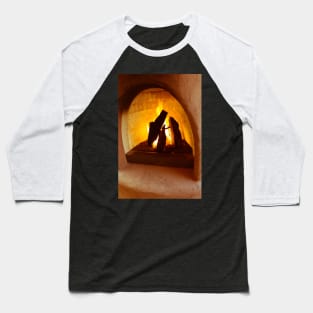 Adobe fireplace Baseball T-Shirt